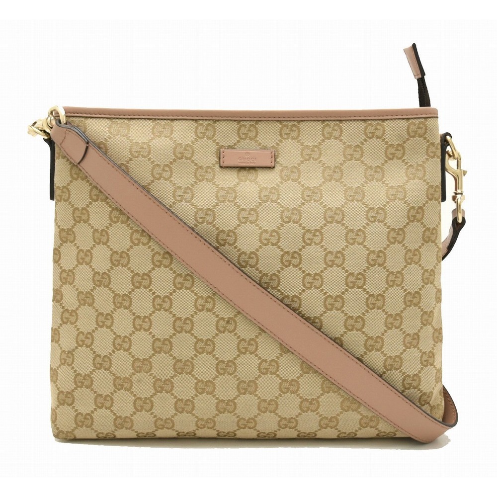 Gucci Crossbody Gg Bag Tan Canvas - image 2